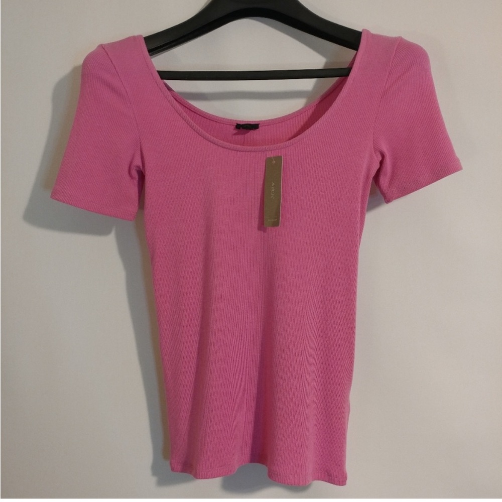 NWT J. Crew Ribbed Scoop-Neck T-Shirt